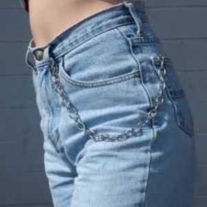 brandy Melville silver wallet chain